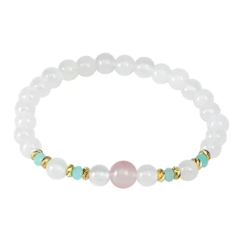 Cloudy Sky Chalcedony Bracelets Women's