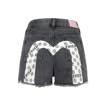 EVISU Denim Shorts Women's Denim Black