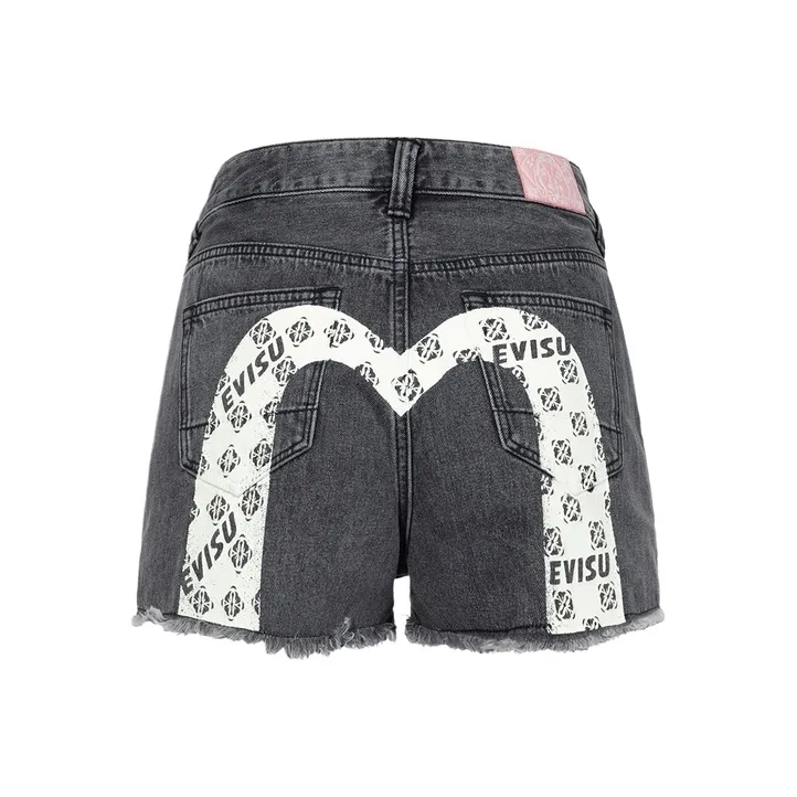 EVISU Denim Shorts Women's Denim Black-0
