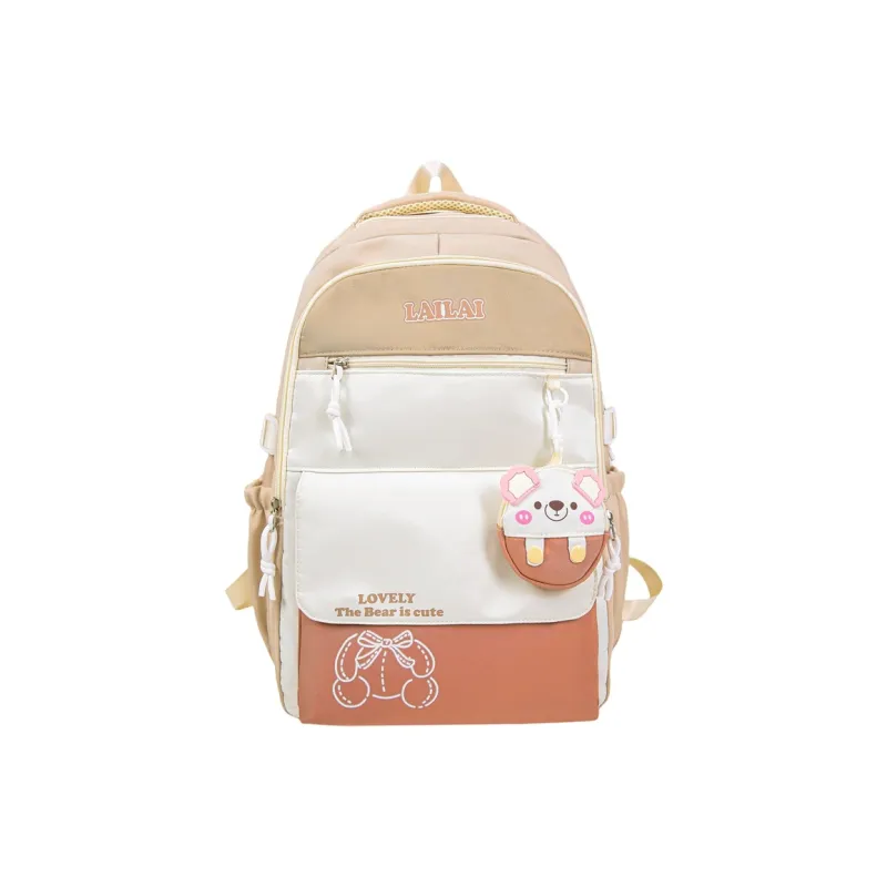 Yalu Nylon Backpack Regular Unisex Multicolor-19