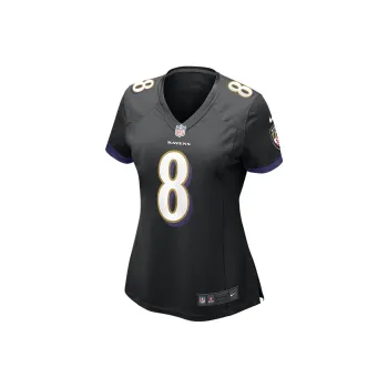Nike Game Football Jersey Soccer Jerseys Baltimore Ravens Lamar Jackson Women's Black