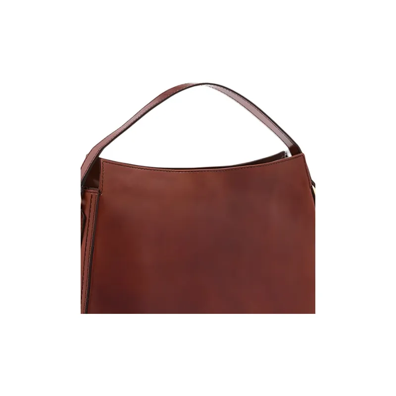 THE BRIDGE Leather Handbag Women's Brown-3