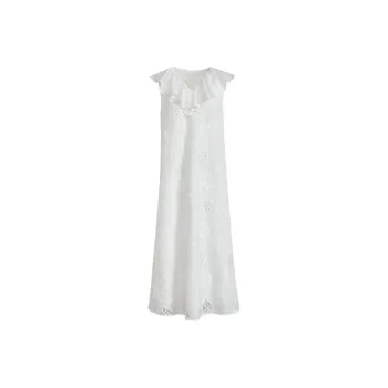 KUOSE Sleeveless Dresses Women's White