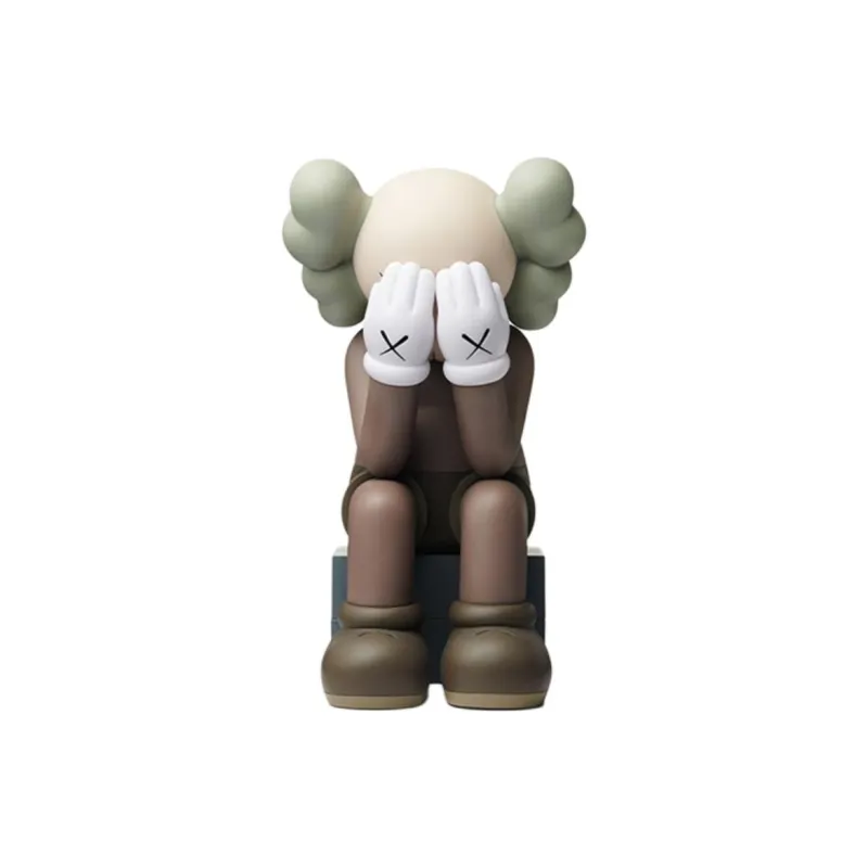 KAWS Passing Through Open Edition Vinyl Figure Black/Brown/Grey Set-0