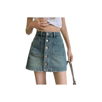 XIANSINIAO Denim Short Skirts Women's