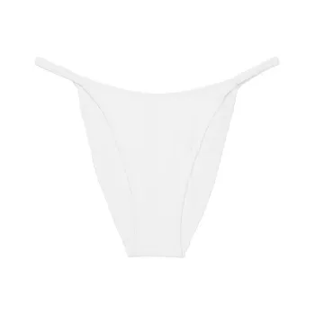 Victoria's Secret PINK SCRUNCHIE STRING BIKINI BOTTOM / Optic White Swimming Shorts Women's Optical White