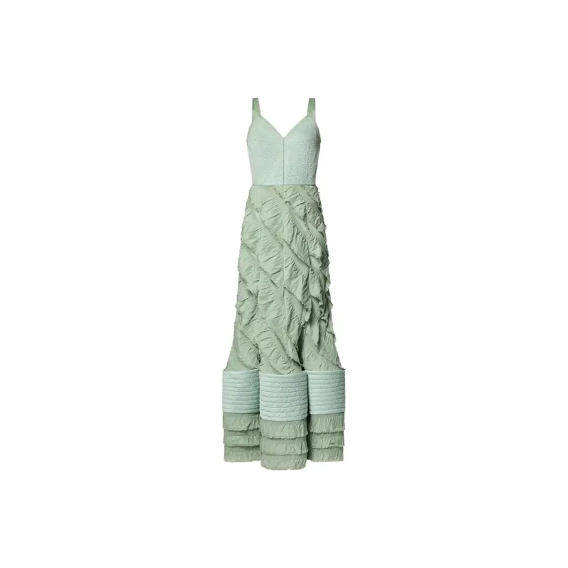 LOUIS VUITTON Mermaid Hem Flounce Gown-0