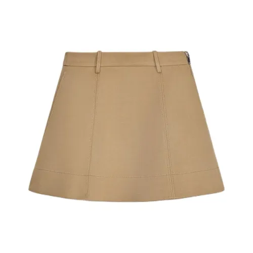 ZARA ZW Series Casual Short Skirts Women's Beige