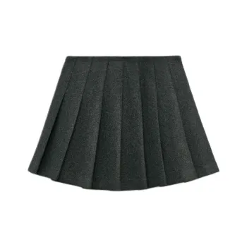 ZARA Casual Short Skirts Women's 1Zebra Print Gray