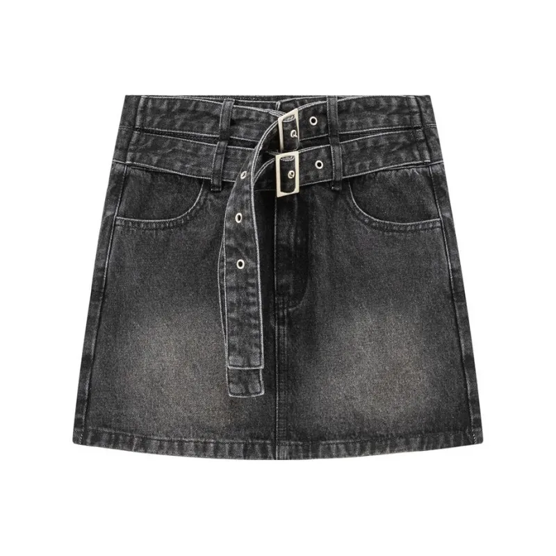 NO ONE ELSE Denim Short Skirts Women's-4