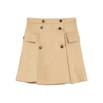 WEEKEND MaxMara Zebio Casual Short Skirts Women's Beige