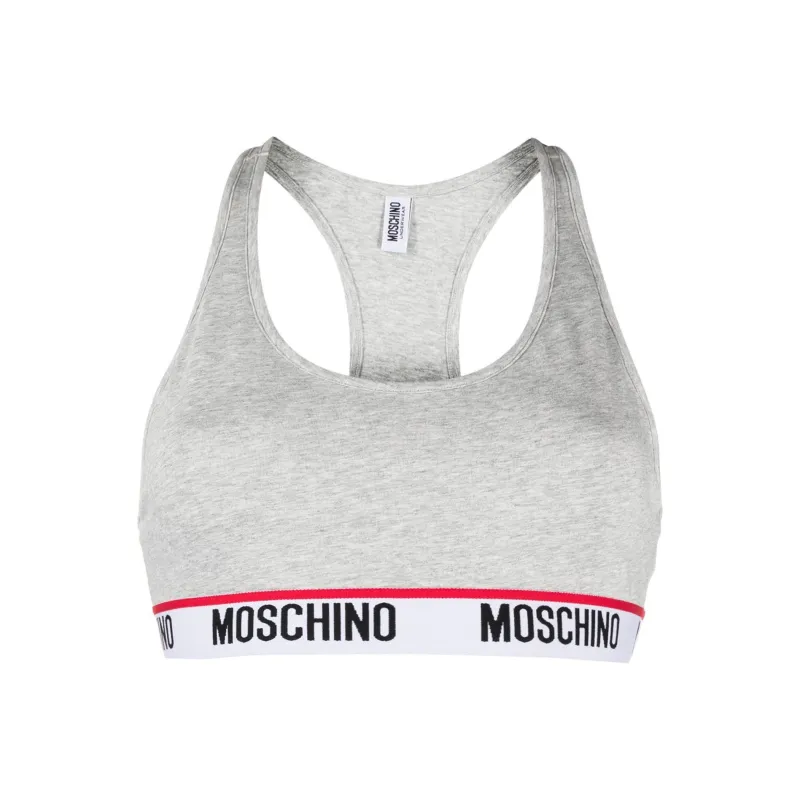 MOSCHINO Logo-tape Sports Bra-0
