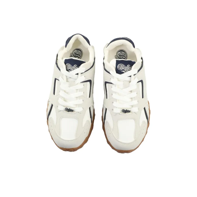 Buffalo Low Top Skateboard Shoes Unisex White-2