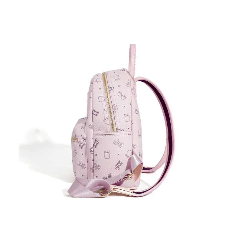 BOBDOG PU Backpack Women's Pink/Brown-3