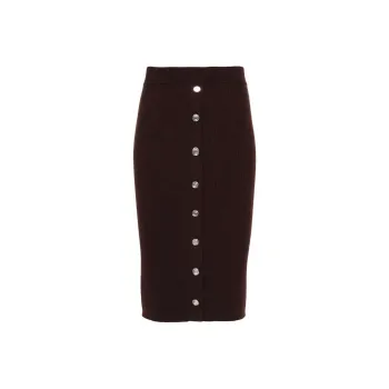 PINKO Button Detailed Knitted Skirt