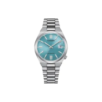 CITIZEN NH299 Collection Automatic Mechanical Movement Stainless Steel Strap Watch 37mm Men's Watches Blue Dial