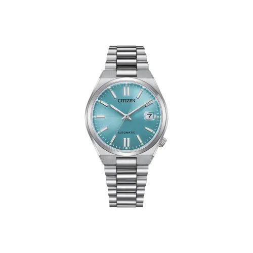 CITIZEN NH299 Collection Automatic Mechanical Movement Stainless Steel Strap Watch 37mm Men's Watches Blue Dial