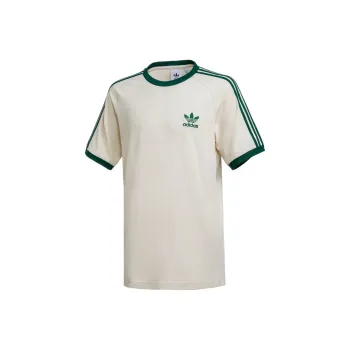 Adidas Originals ADICOLOR 3S T Shirt Men's Magic White Preppy Green College Green