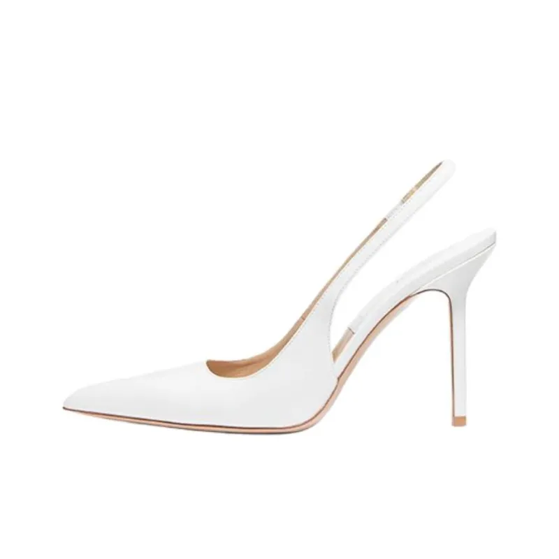 MICHAEL KORS Reece Slim Heel High Heels 10.1cm Women's White-0
