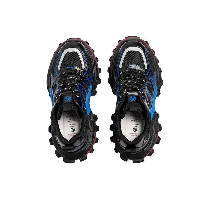 Acupuncture Cushioning, Abrasion Resistant, Lightweight, And Breathable Low Top Chunky Sneakers Men's-2