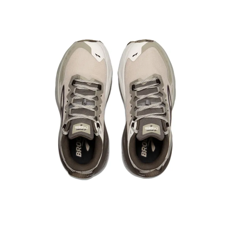 Brooks Caldera 8 Anti Slip Wear Resistant Low Top Running Shoes Women's Beige-3