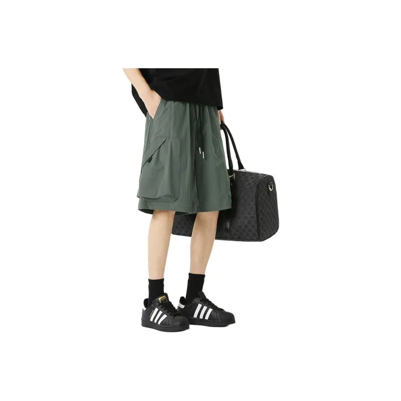 WOOD SOON Outdoor Casual Trendy Brand Japanese Style Sports Knee Length Pants Unisex-17