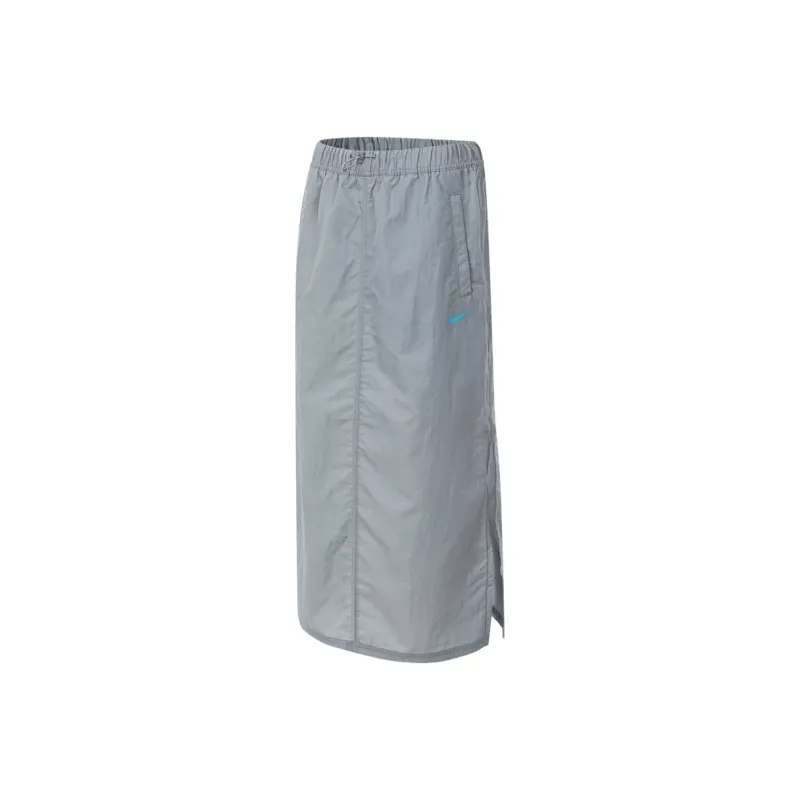 Nike Sportswear Essentials Series Casual Long Skirts Women's Floating Stone Gray-0