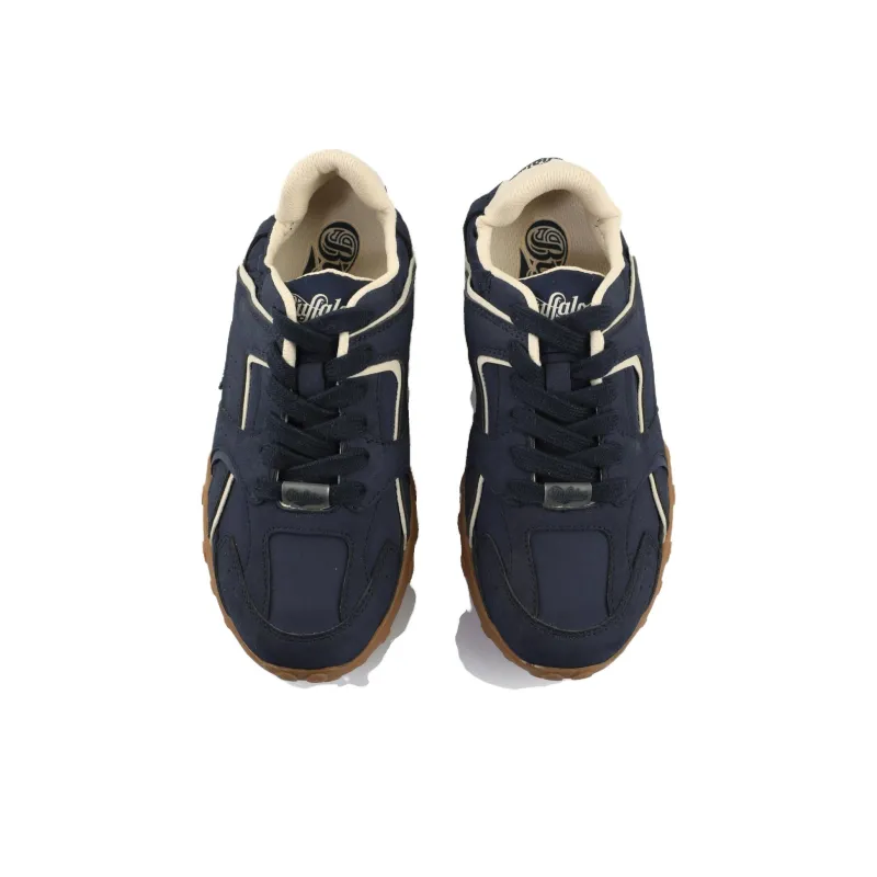Buffalo Low Top Skateboard Shoes Unisex Dark Blue-2