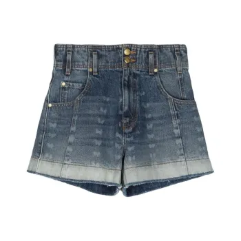 Ulla Johnson Butterfly print Denim Shorts