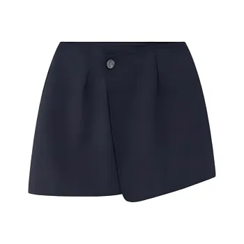 VIKTORIACHAN Casual Short Skirts Women's Navy Blue