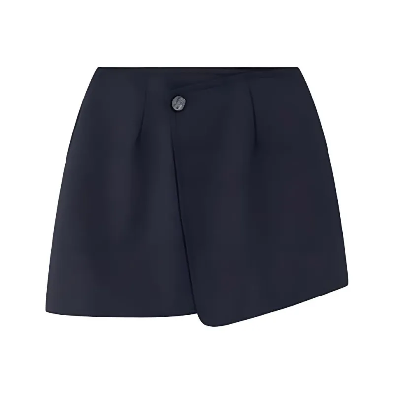 VIKTORIACHAN Casual Short Skirts Women's Navy Blue-0