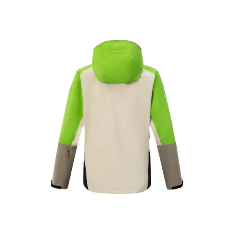 PEAK PERFORMANCE Waterproof, Windproof, And Breathable Windbreaker Jacket Men's Shimmering Green/Light Sand/Black-1
