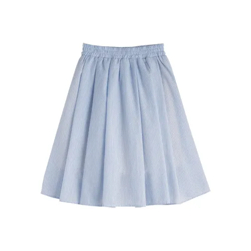 Tonlion Casual Short Skirts Women's Light Blue