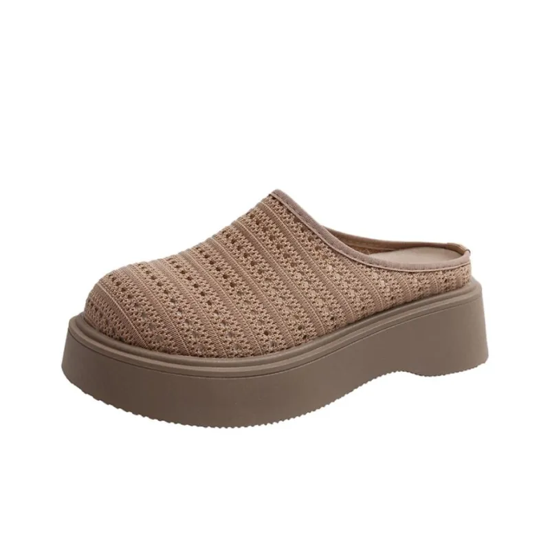 Baibianzhiheren Rubber Sole Closed Toe Slippers Women's-11