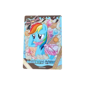 KAYOU My Little Pony, Rainbow Dash Rainbow Bag Fourth Edition XR Card IP/Anime Cards 1 Pc
