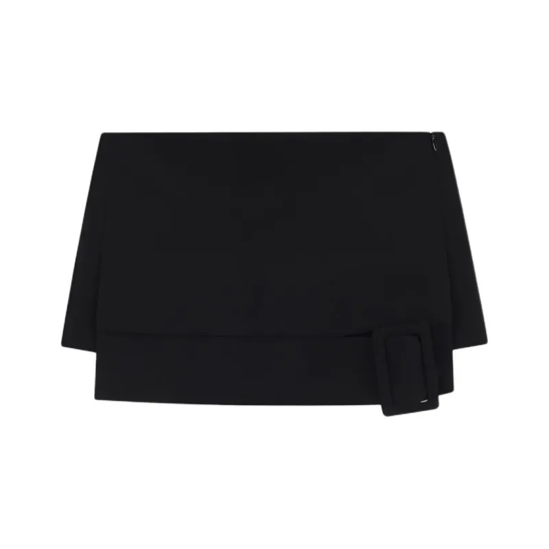 WE11DONE Casual Short Skirts Women's Black-0