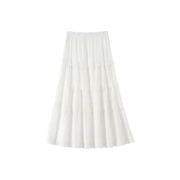BANANA BABY Casual Long Skirts Women's White