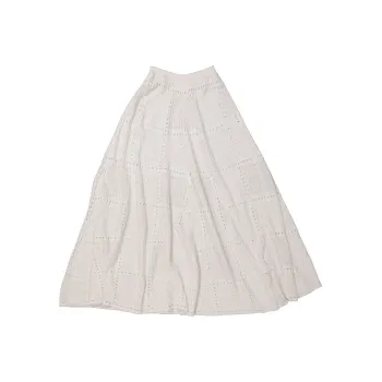 Chloe Casual Long Skirts Women's White