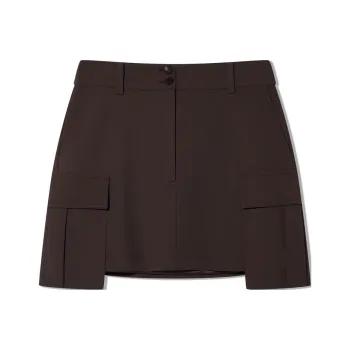 COVERINS Cargo Short Skirts Women's Coffee