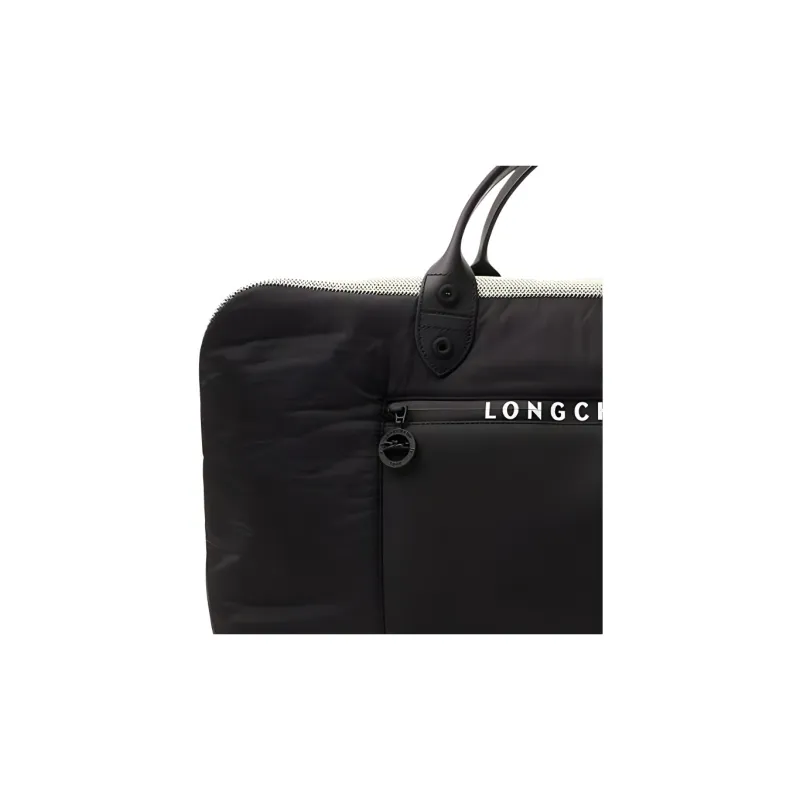 LONGCHAMP Nylon Handbag Women's Black-3