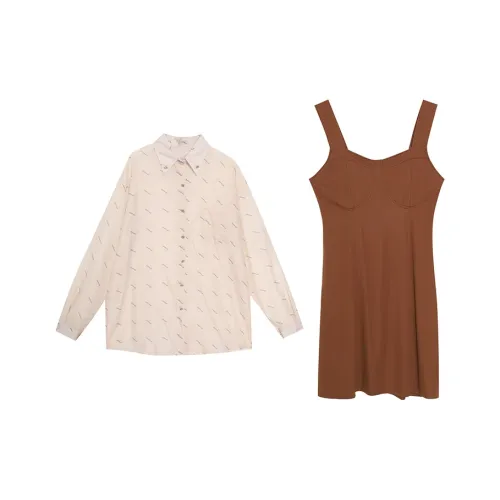 PZHK Two Piece Skirt Sets Women's