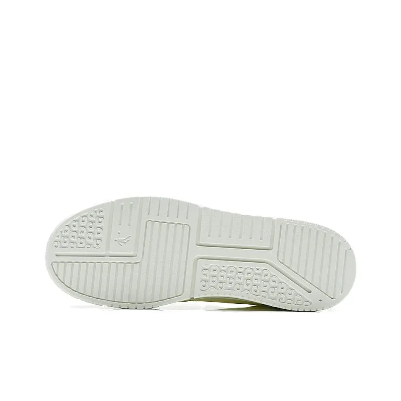 QIAODAN Anti Slip Wear Resistant Low Top Skateboard Shoes Men's White Brown-4