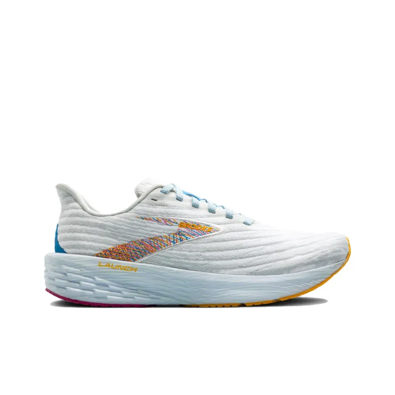 Brooks Launch 11 Slip Resistant And Breathable Low Top Casual Running Shoes Women's White-1
