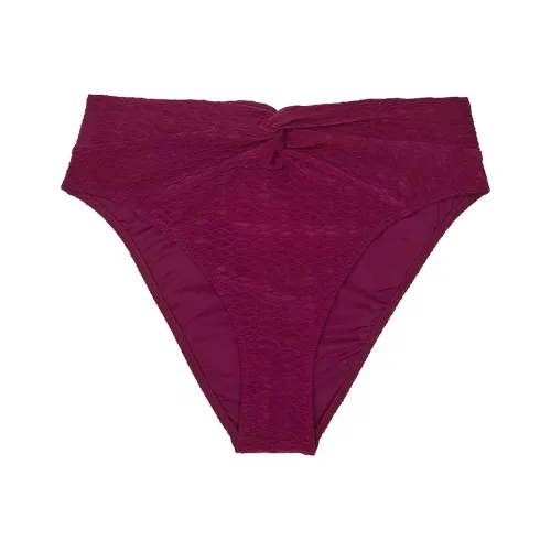 Victoria's Secret PINK Mix & Match High-Waist Twist Cheeky Bikini Bottom/PR Swimming Shorts Women's Rouge