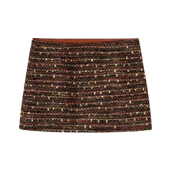 Ouyang Casual Short Skirts Women's Gilded Color