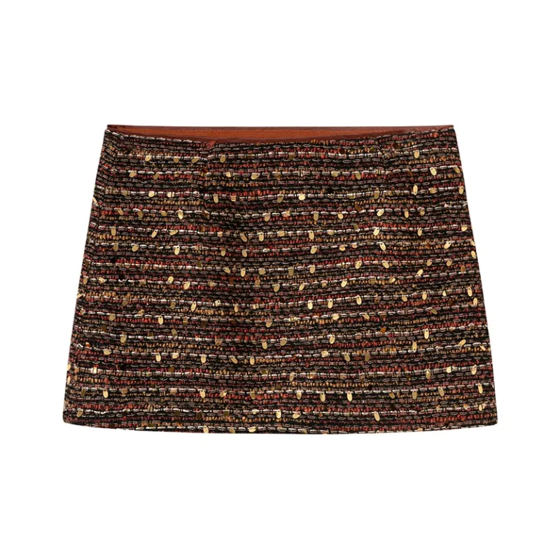 Ouyang Casual Short Skirts Women's Gilded Color-0