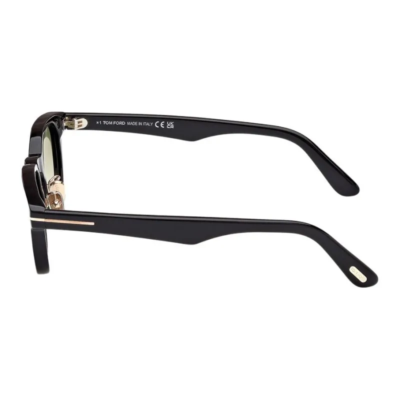 TF Plate Frame Irregular Shape Sunglasses Unisex Black-2
