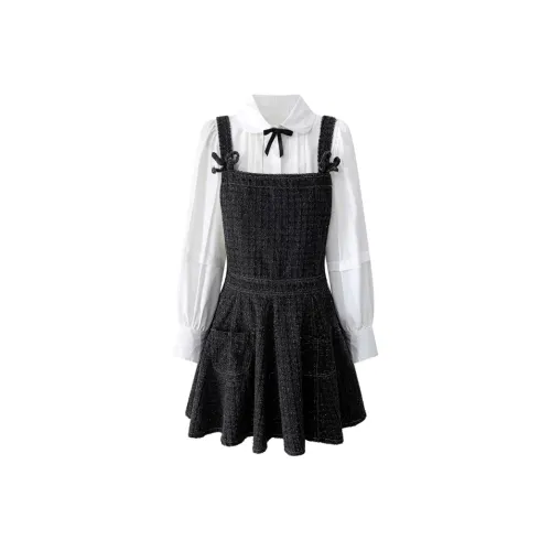 YGPRW N ONE Skirt Set Womens Black White Women's