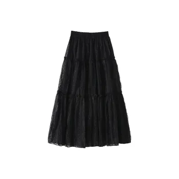 0571 Family Casual Long Skirts Women's Black