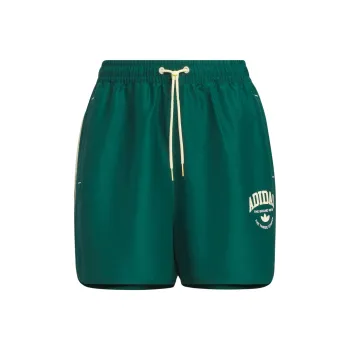 Adidas Originals Logo Twist Light Woven Shorts Sports Shorts Women's Forest Green